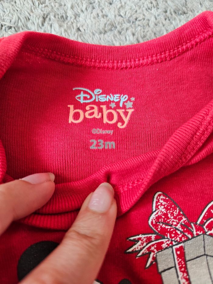Lot de 2 bodies Mickey Noël- 24 mois - photo numéro 2