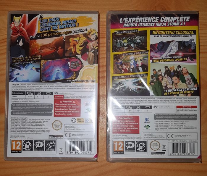 Lot de 2 Jeux Nintendo Switch - Naruto - photo numéro 2