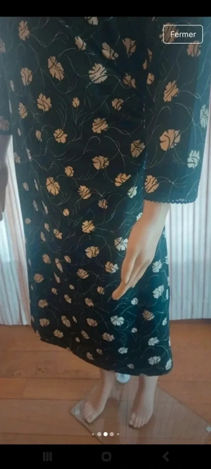 Jolie Robe noire et blanche King Louie taille L - photo numéro 5