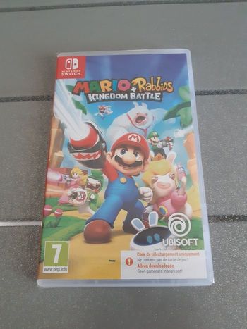 Neuf sous blister jeu switch Mario + Rabbids Lapins crétins Kingdom Battle (code de téléchargement uniquement dans la boîte, pas de carte de jeu)