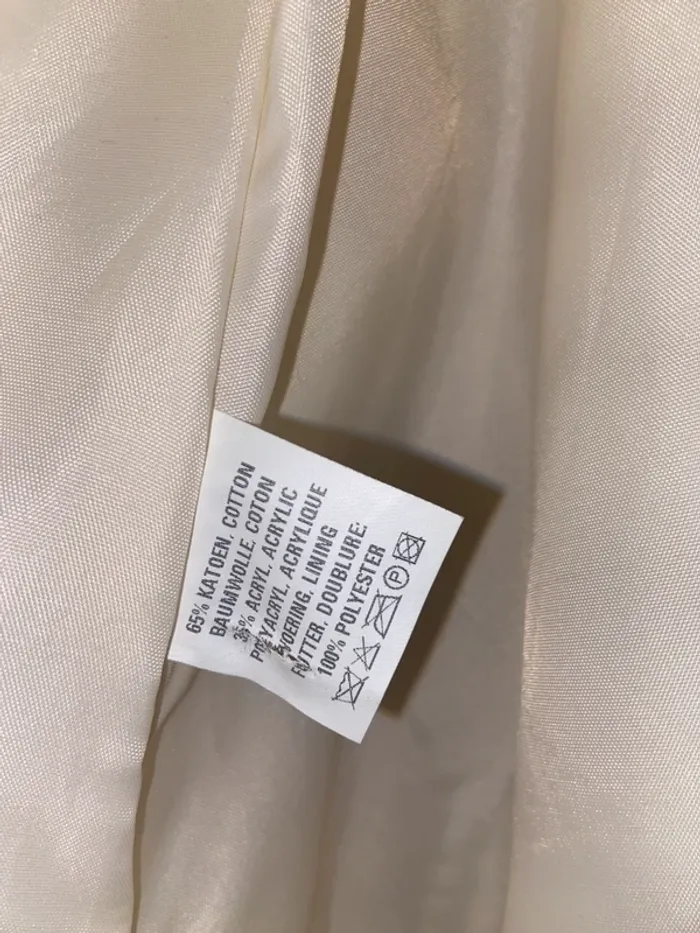 Manteau fausse fourrure beige/crème - photo numéro 5