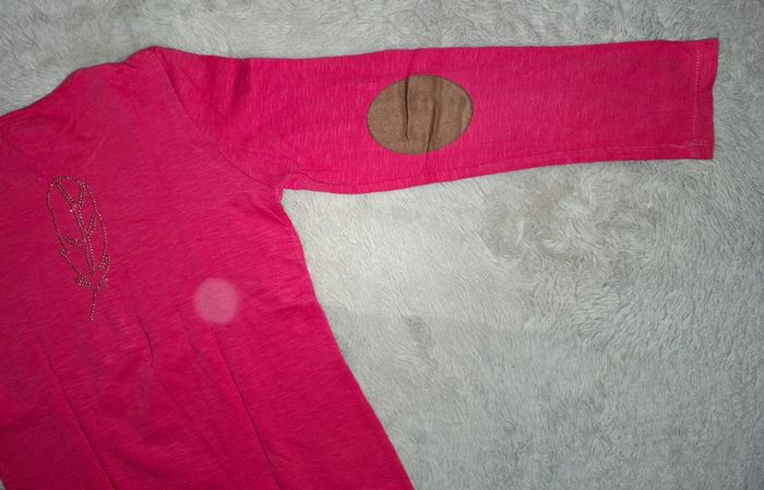 T shirt rose tape à l œil 10 ans plume - photo numéro 10