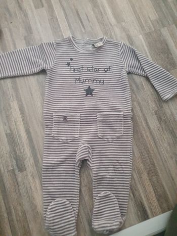 Pyjama velours tao 3 mois
