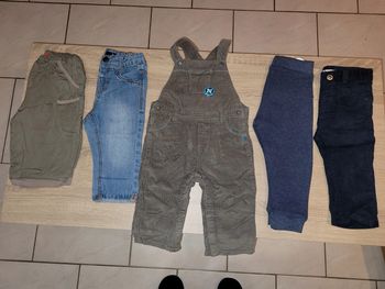 Lot de 5 pantalons garçon en 12 mois
