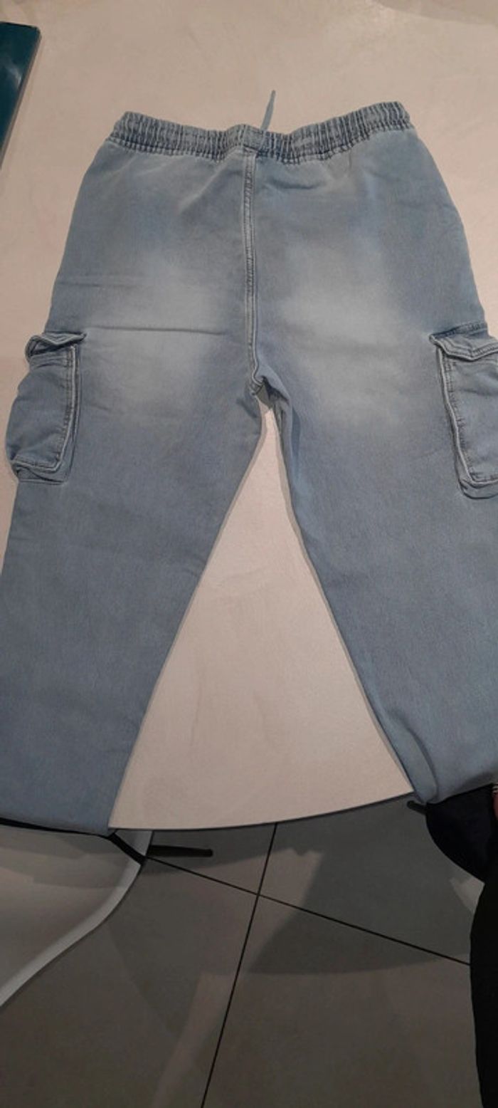 Pantalon type cargo jean - photo numéro 3