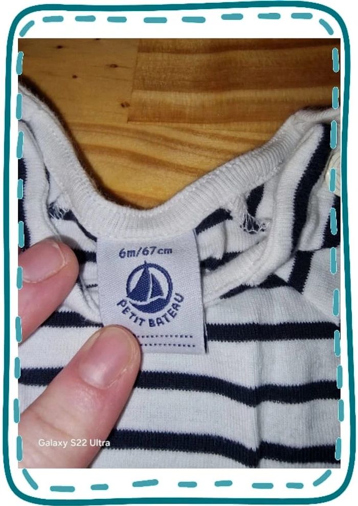 Robe type marinière 6 mois - photo numéro 2