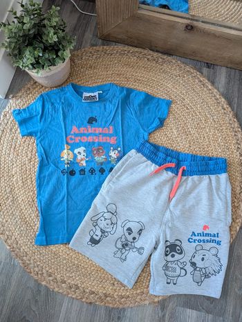 Ensemble été garçon nintendo animal crossing 10A