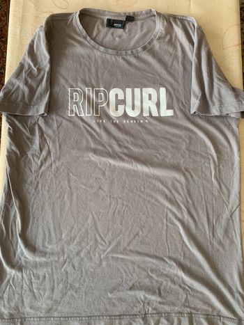 T-shirt homme gris taupe vintage Ripcurl taille L