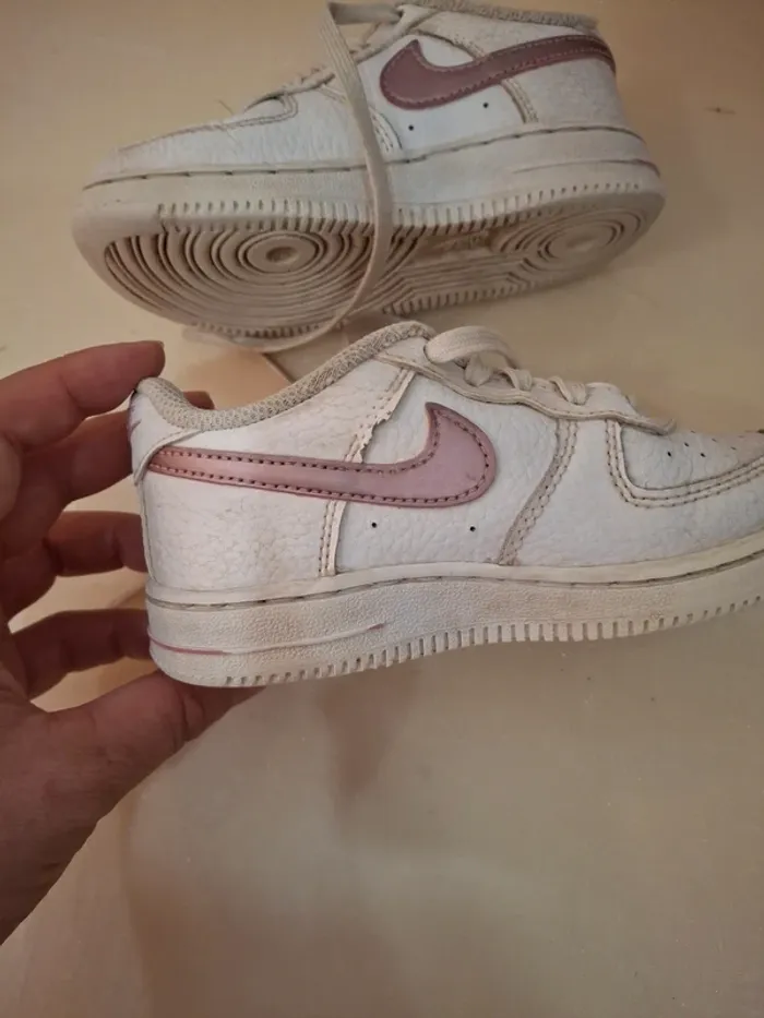 Sneakers Nike force 1 blanc et rose t26 - photo numéro 7