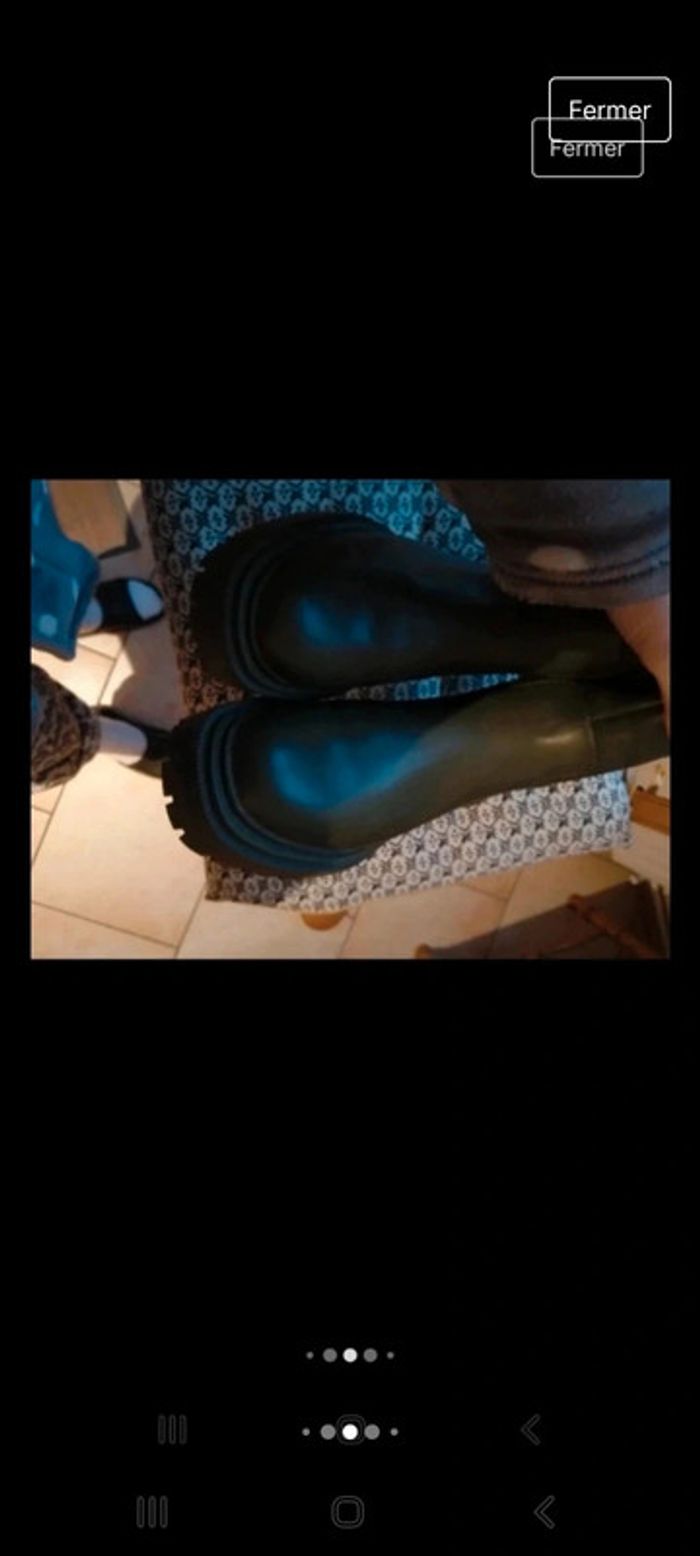 Bottes à grosses semelles kaki - photo numéro 4