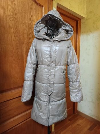 Doudoune longue imperméable à capuche femme