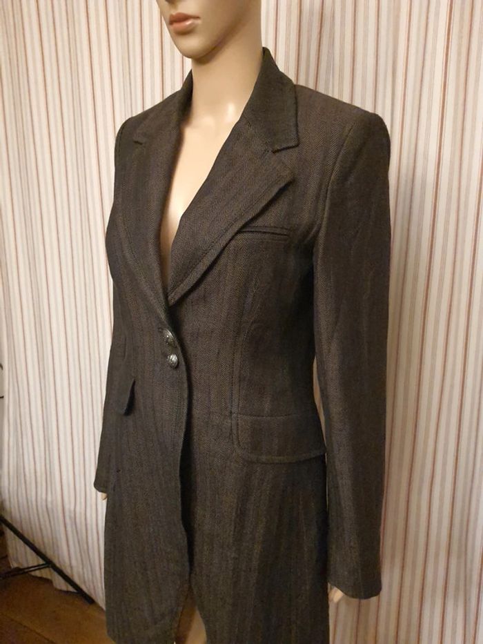 Jolie Pardessus Bruphils taille 38 marron/noir - photo numéro 4