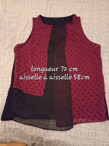 haut noir et bordeaux t5