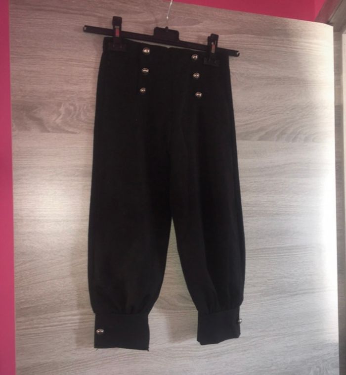 Pantalon large a bouton