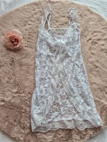 Nuisette blanche transparente taille unique