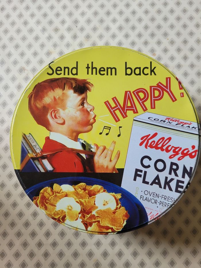 Boîte à biscuits ronde Kellogg's