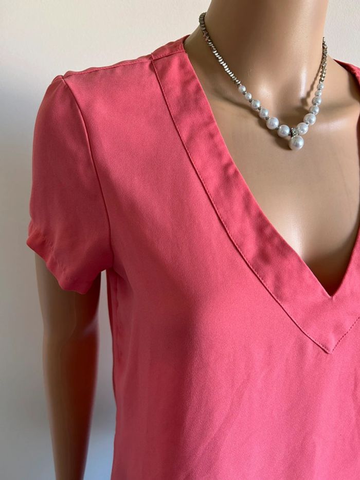 Blouse rose à manches courtes Vila taille S jamais portée - photo numéro 5