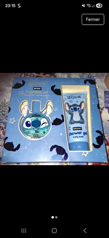 Très beau coffre stitch eau de toilette ge douche