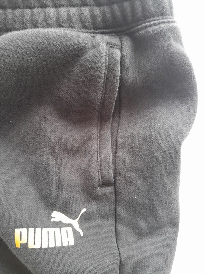 Beau pantalon de jogging imprimé doré et Puma - photo numéro 7