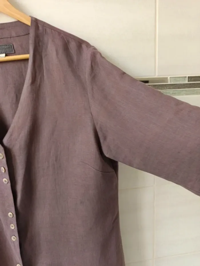 Surchemise/veste/tunique Lin'n Laundry 100% lin - photo numéro 5