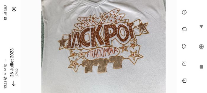 T-shirt manches longues décolleté plongeant - taille M/L - Fracomina - neuf - photo numéro 7