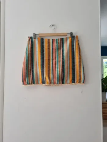 Jupe multicolore rayée