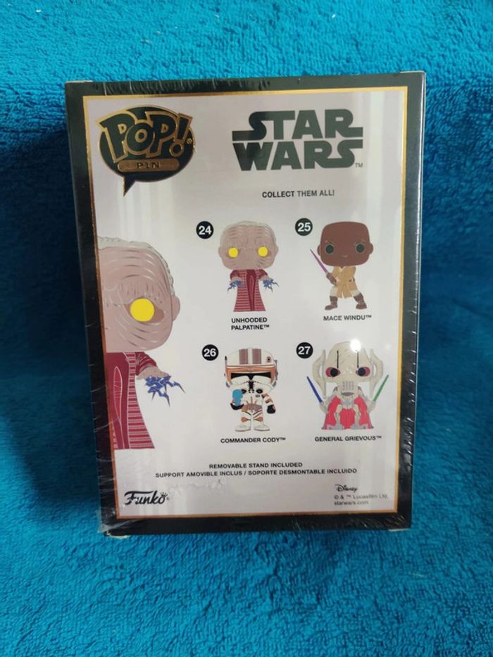 Funko Pop Pin 24 Star wars Unhooded Palpatine - photo numéro 2