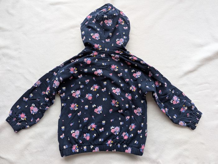 Sweat zippé marine à fleurs - 98/104 - C&A - photo numéro 9