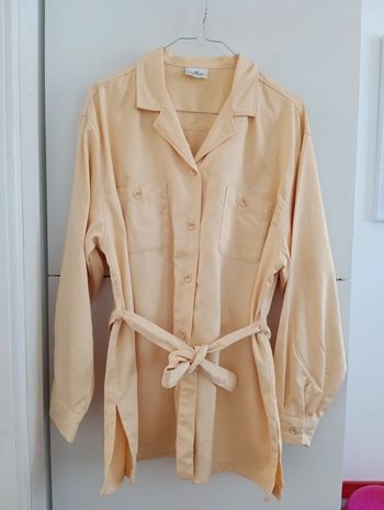 Veste jaune pâle saharienne  Camaïeu vintage