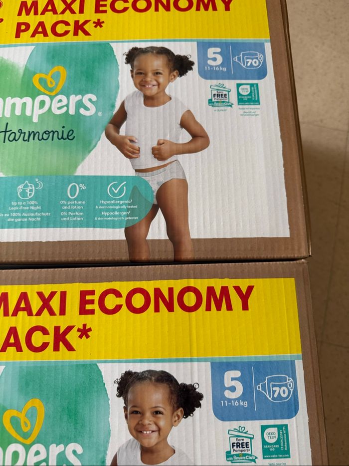 Lot de 2 maxi pack Pampers harmonie taille 5 - photo numéro 2