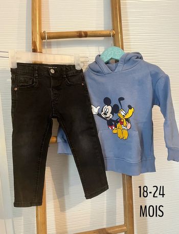 Ensemble sweat et jean taille 18-24 mois (92cm)