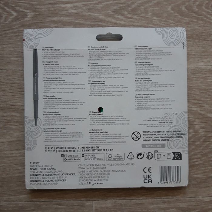 Lot de 12 stylo-feutres encre métallique Paper Mate NEUF - photo numéro 2