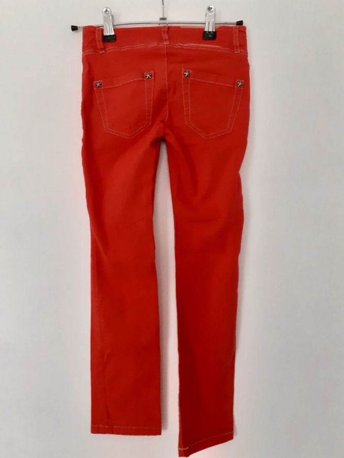 Pantalon fille 8 ans léger rouge Jean Paul gaultier - photo numéro 3