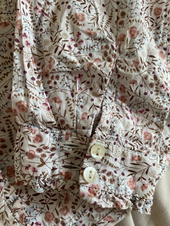 Chemise cyrillus fleurs 10 ans - photo numéro 3