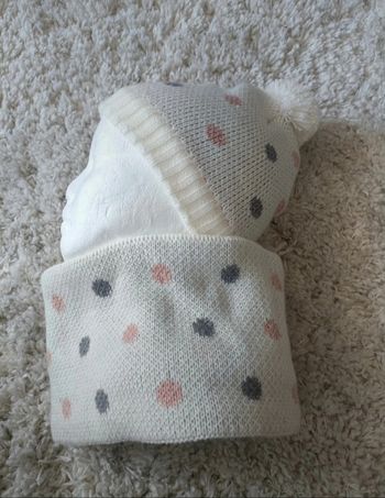 Ensemble tour de cou et bonnet punkidz en 8/12 ans