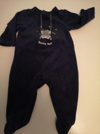 Pyjama velours garçon
