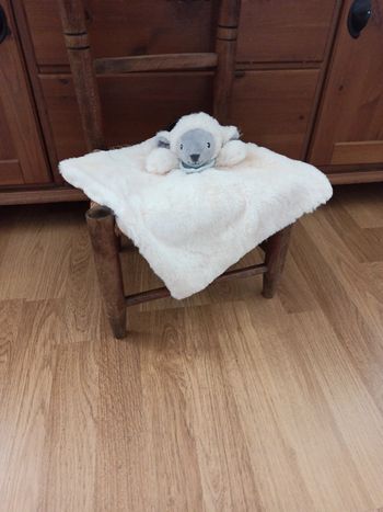 Doudou mouton blanc tex tbe