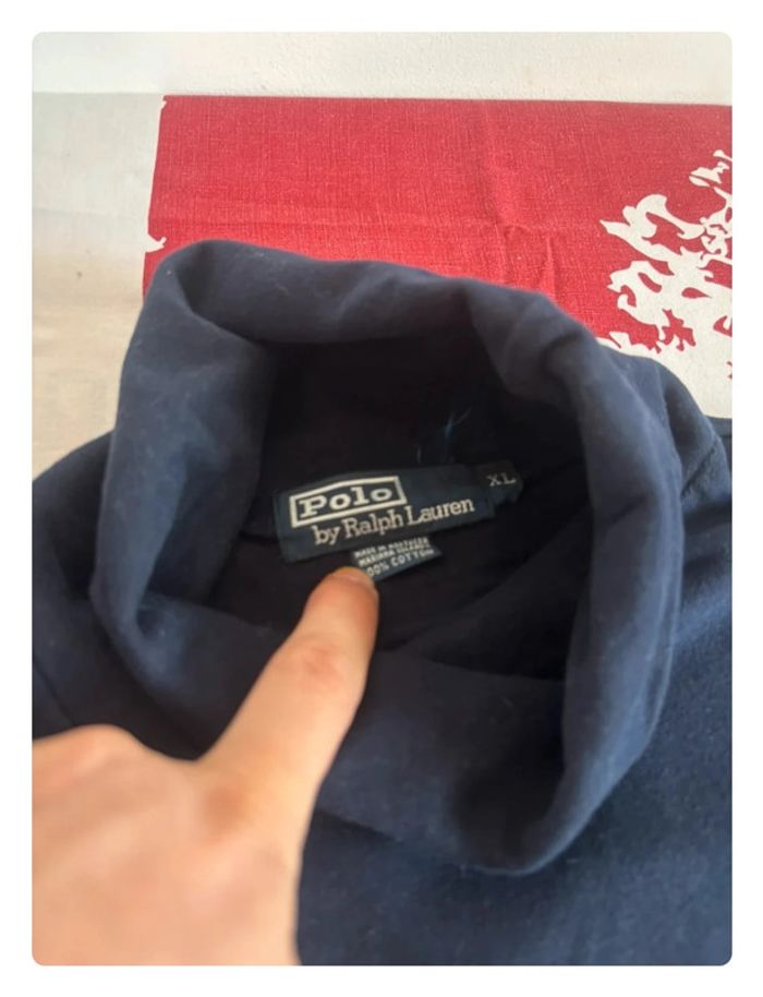 Col Roulé Ralph Lauren Xl bleu marine/cavalier rouge - photo numéro 5