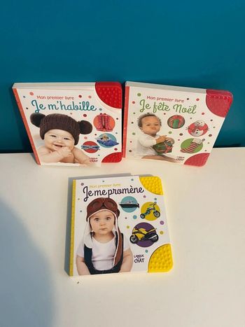 3 livres imagiers bébé neufs