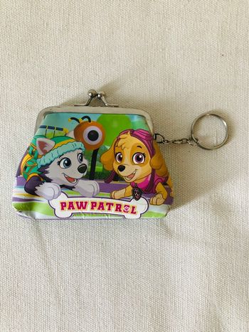 Petit porte-monnaie porte clé paw patrol fille enfant