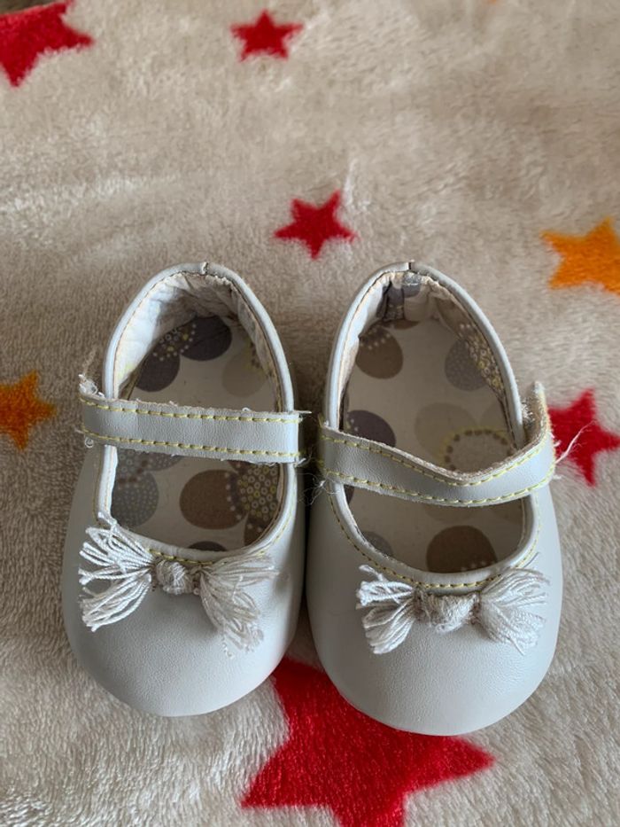 Lot 2 paires de ballerines Obaïbi beige & grises bébé T16 - photo numéro 2