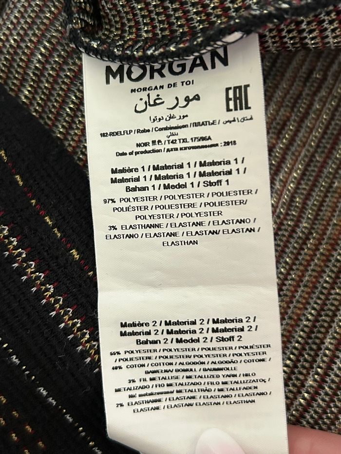 Robe noire et dorée à manches longues Morgan taille 42 jamais portée - photo numéro 10