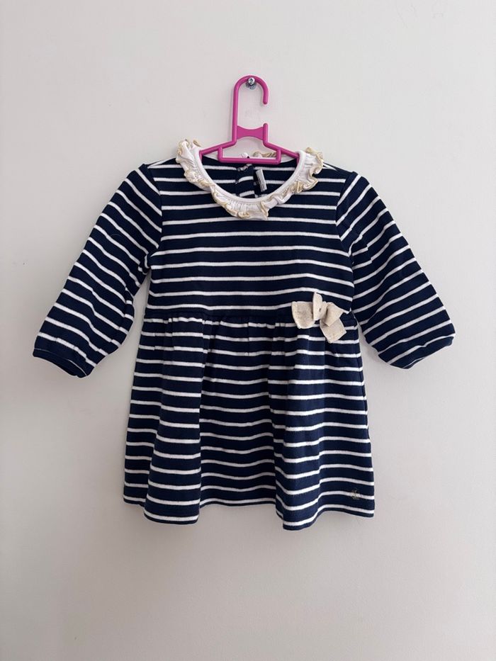 Robe marinière bébé – 18 mois - 81 cm