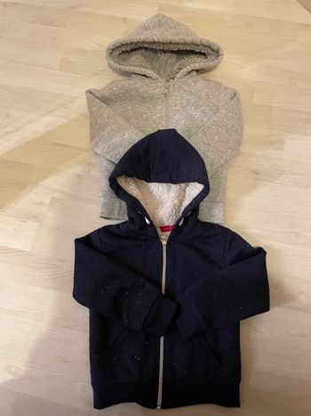 Lot de 2 gilets chauds  zippés Tissaia 3 ans