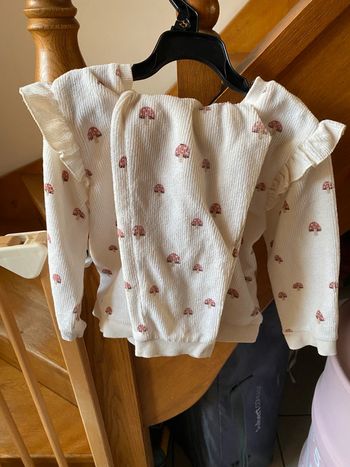 Pyjama velours champignons 24m Kiabi