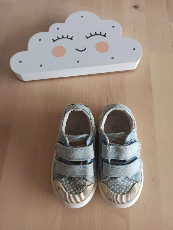 Baskets à scratch bleues 22