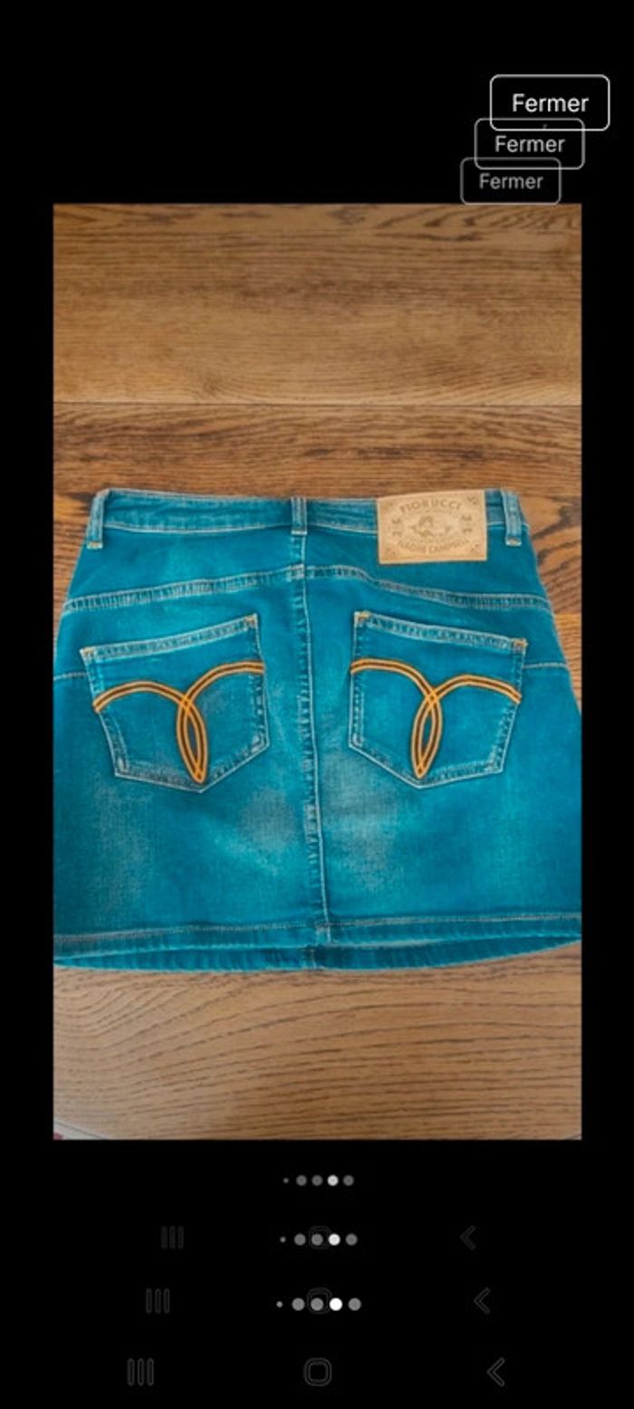 Jolie Mini Jupe en jeans Fiorucci W 26 fr 36 - photo numéro 15