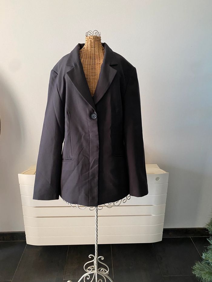 Tailleur La City blazer et pantalon marron taille 38