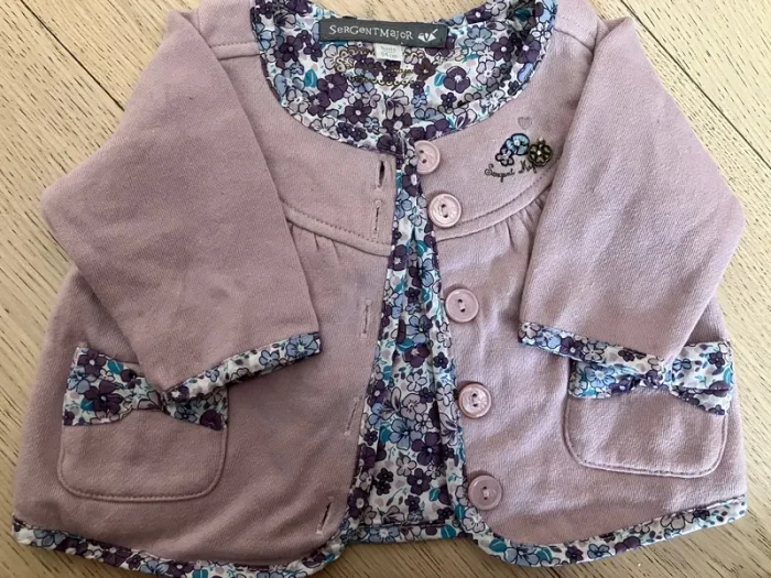 Lot 14 vêtements bébé fille 1 mois printemps/automne/hiver - photo numéro 12