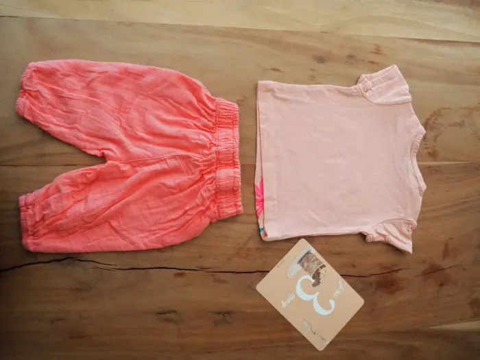 Ensemble Pantalon + T-Shirt Influx fille 3 mois - photo numéro 4